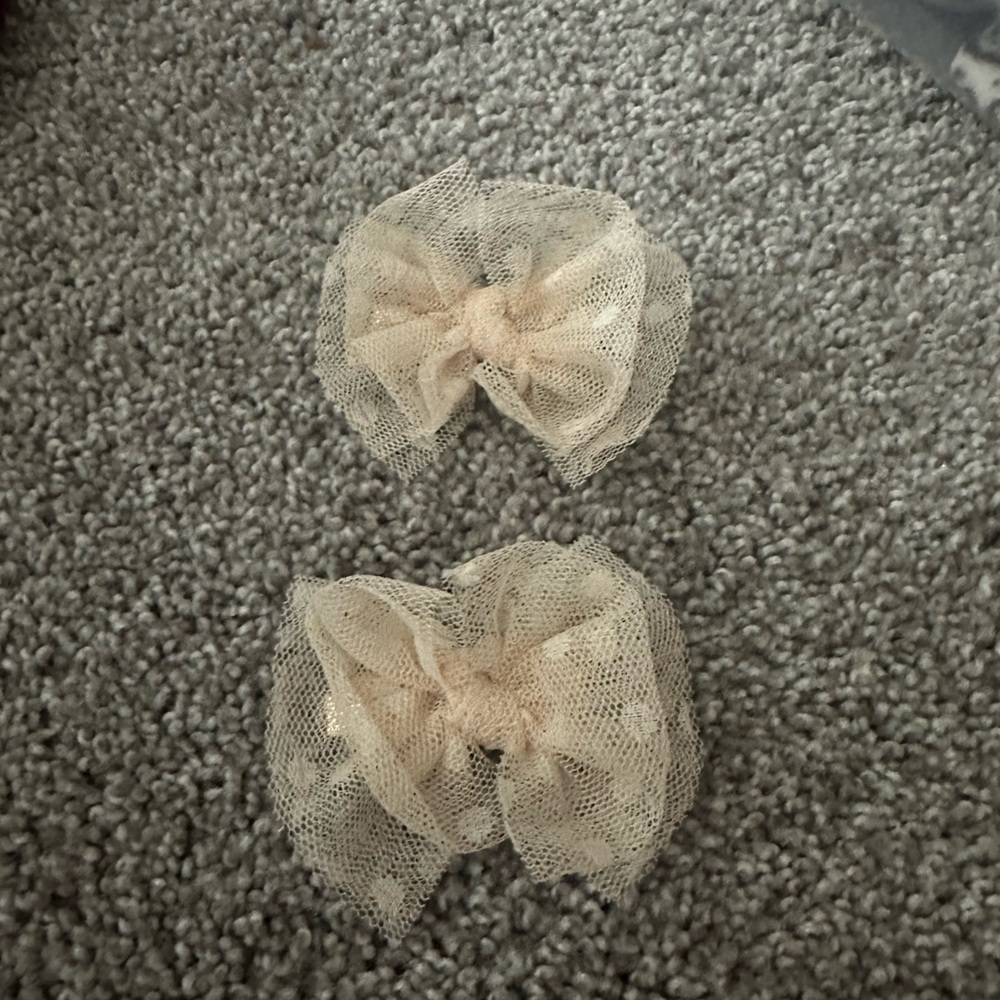 Baby Bling tulle clip bows